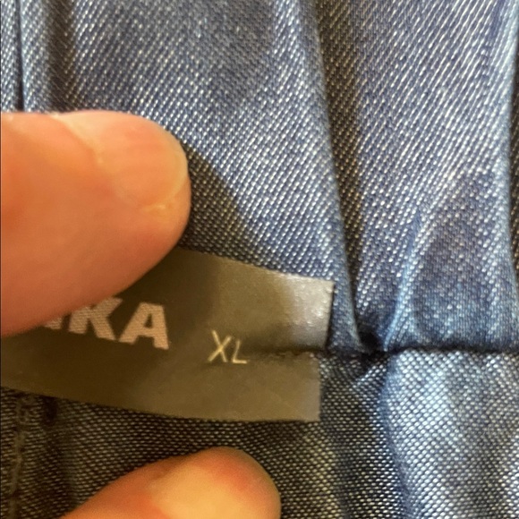 Denim Wide Leg Pants/Culottes/Gauchos - Picture 3 of 6